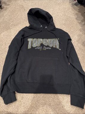 Top Gun All Star Cheer Black Hoodie with Studded Logo